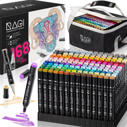 Markery Alkoholowe Dwustronne 168 sztuk w Etui