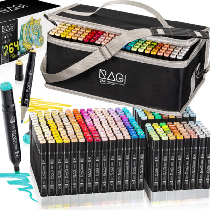 Zestaw 264 Markerów Alkoholowych Dwustronnych 