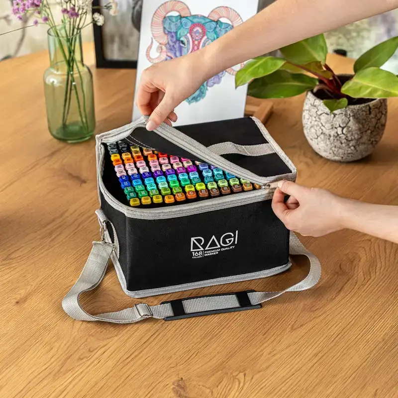 Markery Alkoholowe Dwustronne 168 sztuk w Etui - obrazek 2