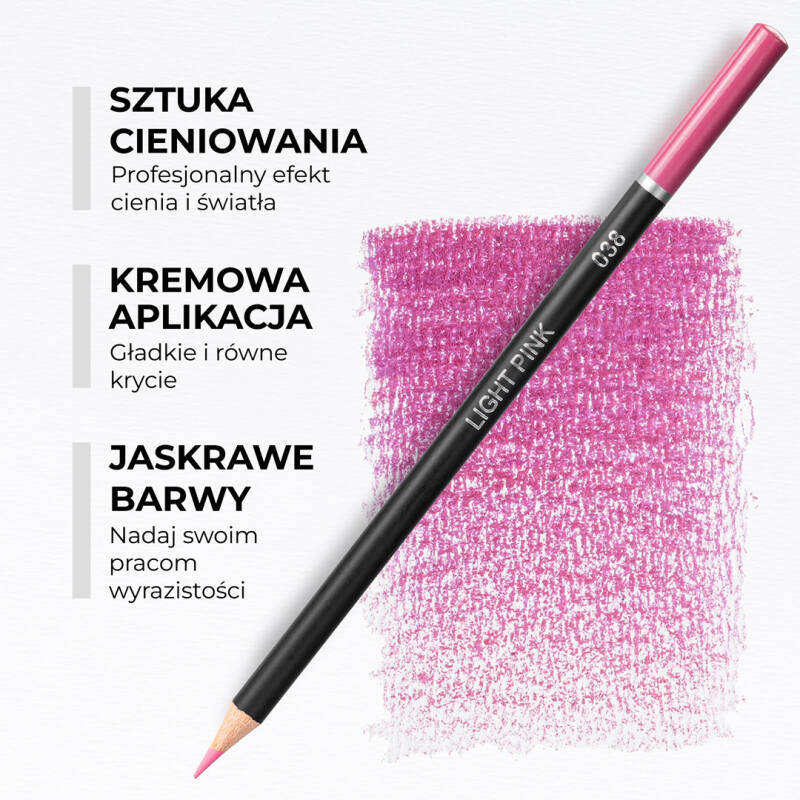 Kredki Ołówkowe Premium 72 sztuki w metalowym piórniku - obrazek 12