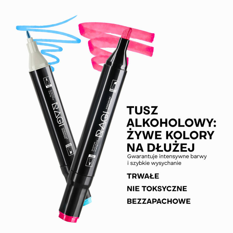 Zestaw 264 Markerów Alkoholowych Dwustronnych  - obrazek 7