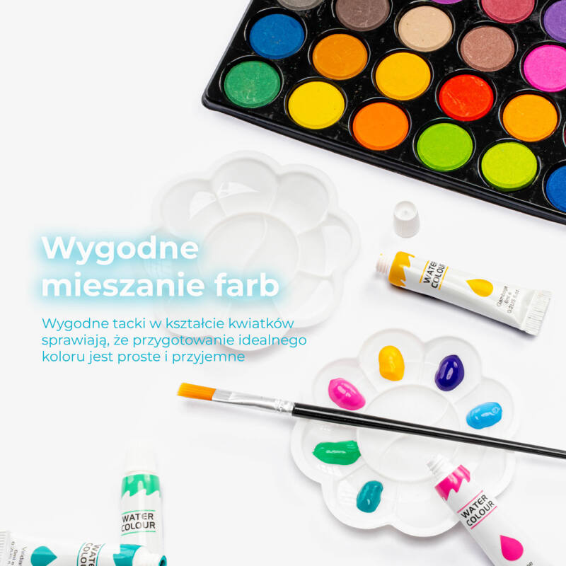 Zestaw Artystyczny w Walizce dla Dzieci 145 elementów Tęczowy Jednorożec - obrazek 8