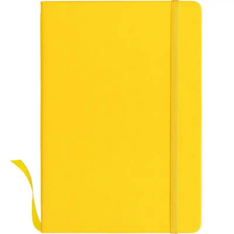 Notatnik A5 Bullet Journal Planner w Linie z Gumką Żółty - obrazek 3