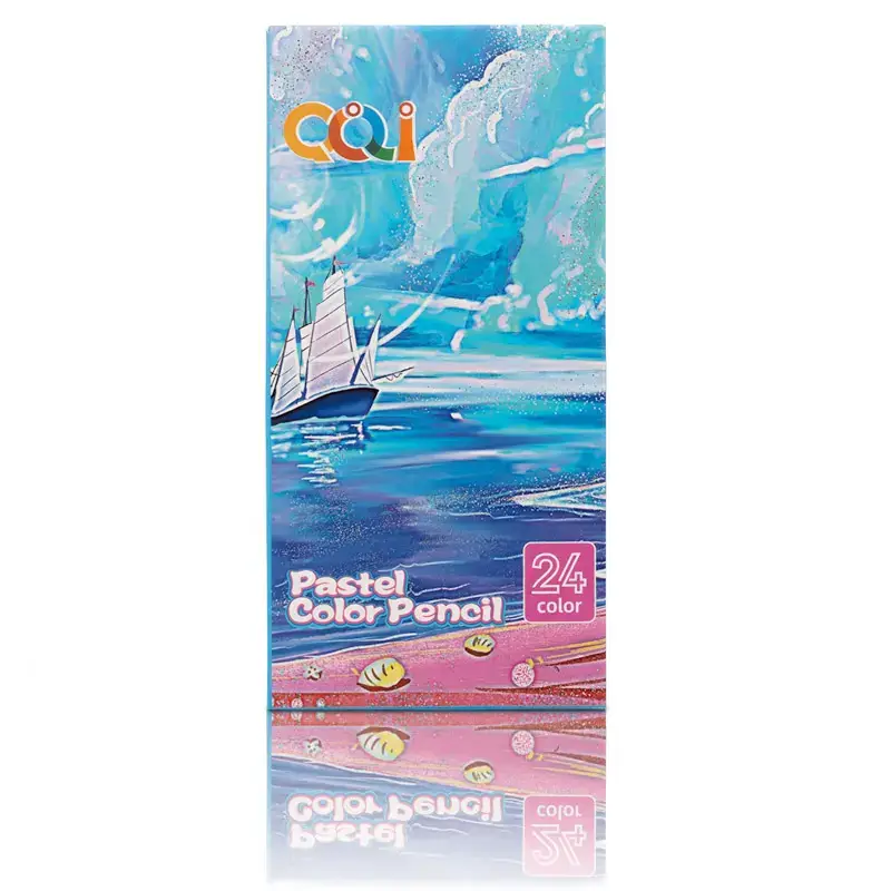 Kredki Zestaw kredek - 24 kolory Kredki pastelowe ECO - obrazek 4