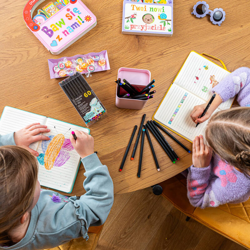 Notatnik A5 Bullet Journal Planner w Linie z Gumką Żółty - obrazek 9