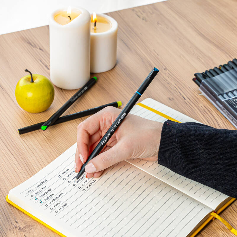 Cienkopisy Fineliner Kreślarski Zestaw 36 Kolorów 0.4mm - obrazek 13