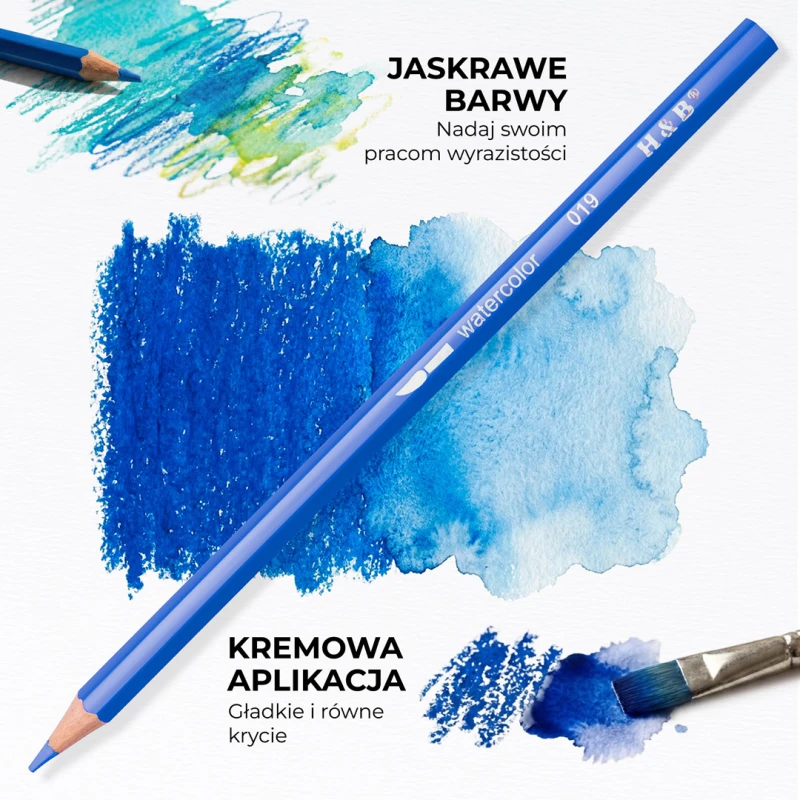 KREDKI AKWARELOWE 48 SZTUK ZESTAW KREDEK PROFESJONALNE KOLOROWE - obrazek 3