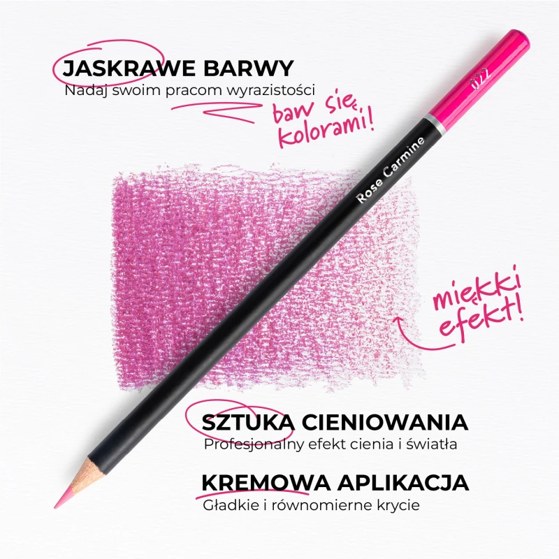 Kredki Ołówkowe Profesjonalne do Rysowania Piórnik z Wyposażeniem 76 elementów - obrazek 4