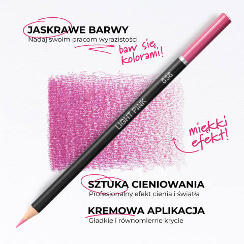 Alternative view of Kredki Ołówkowe Profesjonalne Zestaw Kredek do Rysowania 123 kolory Etui