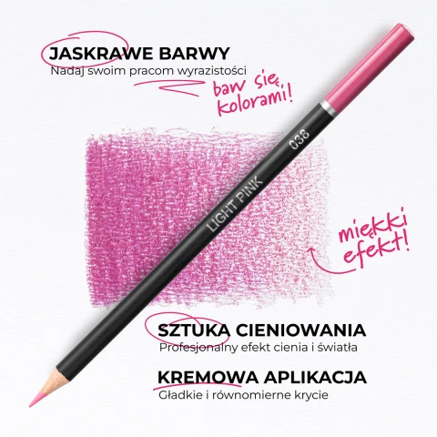 Alternative view of Kredki Ołówkowe Profesjonalne Zestaw Kredek do Rysowania 123 kolory Etui