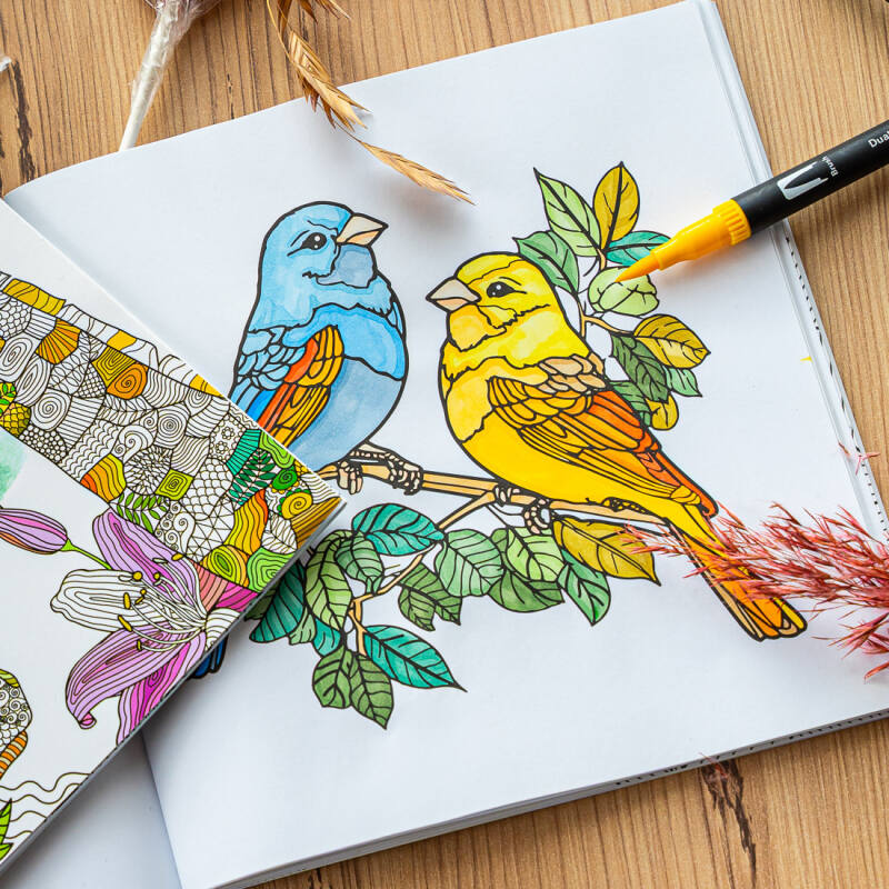 Kolorowanki dla dorosłych i dzieci NATURE ADVENTURE - obrazek 10