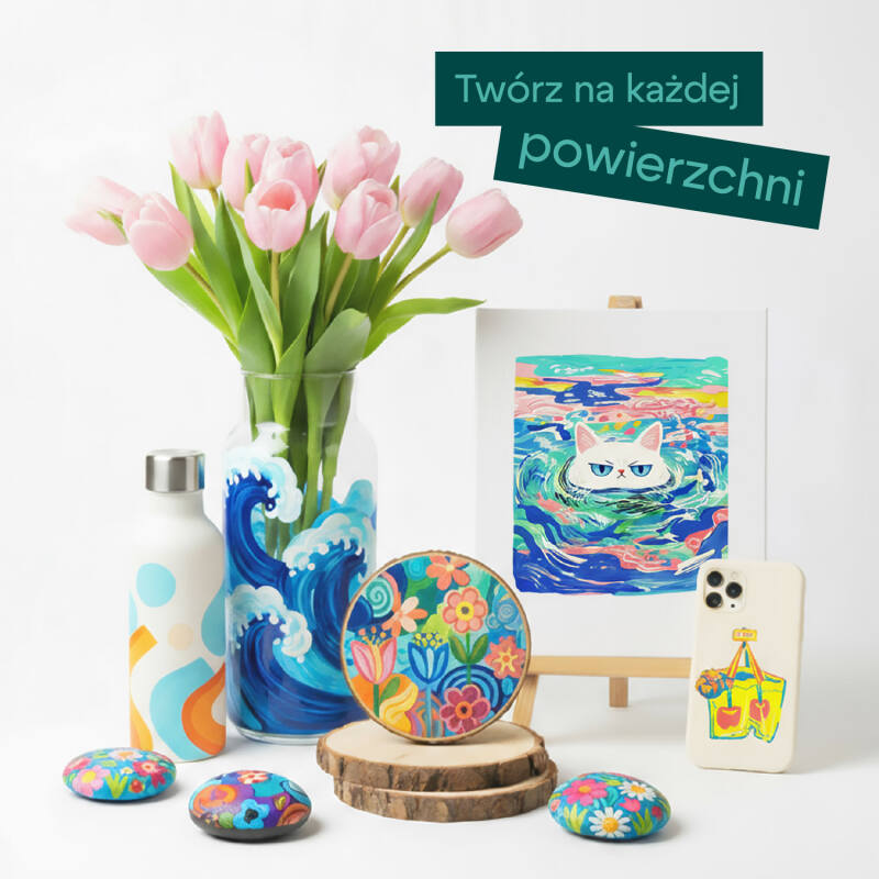 Markery Akrylowe Pisaki Flamastry Mazaki Dwustronne Wodoodporne 36 Kolorów - obrazek 6