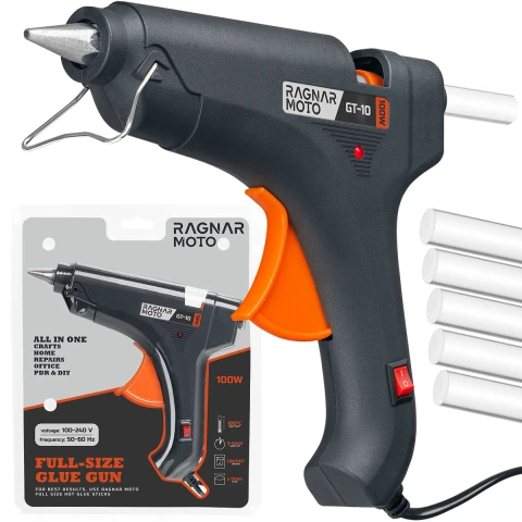 Pistolet do kleju na gorąco 100 W + 5 wkładów kleju 11×200 mm