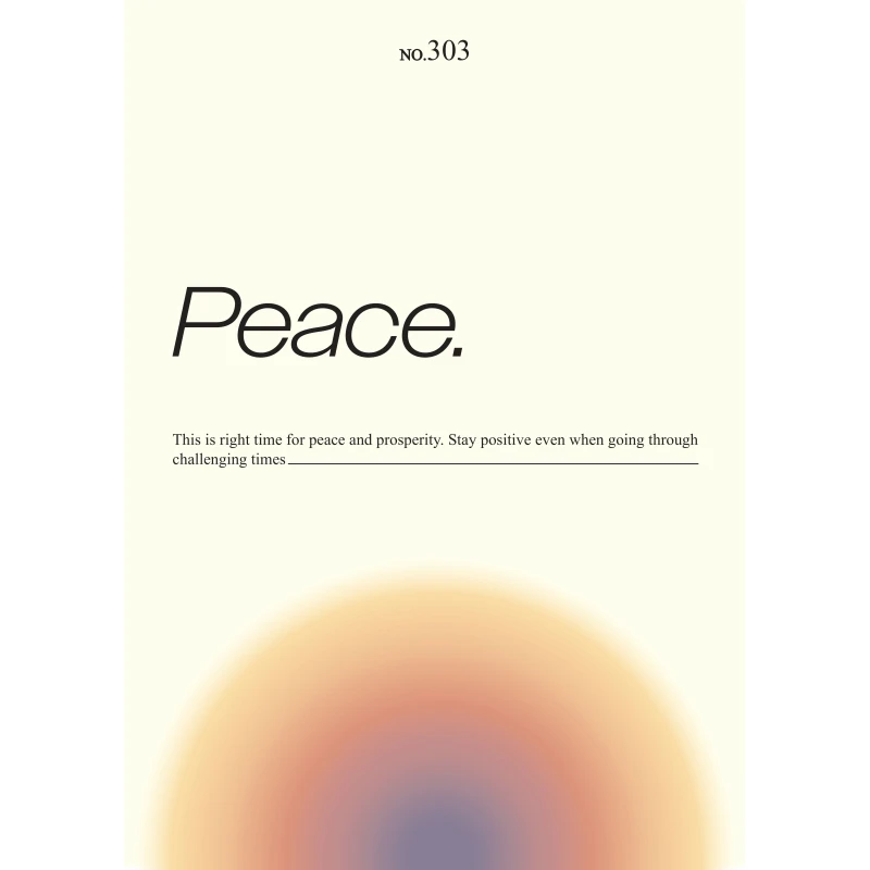 Plakat motywacyjny "Peace" do druku (A3, PDF) – inspiracja, spokój i pozytywna energia